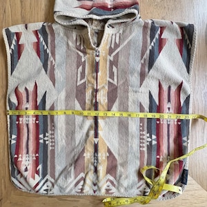 Pendleton White Sands Hooded Kids Towel Poncho SW Tribal Geometric Terrycloth image 12