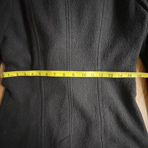 Abrigo militar cruzado de lana y viscosa FREE PEOPLE, negro, azul marino, talla 4 imagen 16
