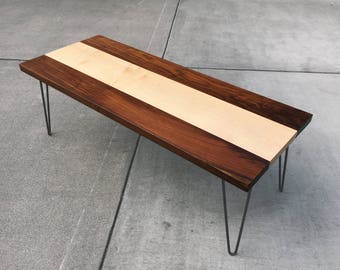 Maple & Walnut Coffee Table