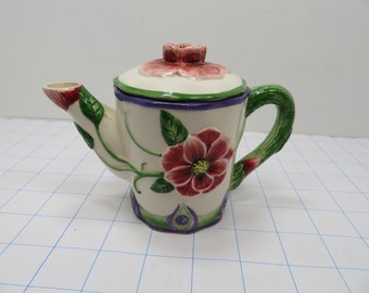 H 430  MWW Market Vintage Teapot Hand Painted - Like New