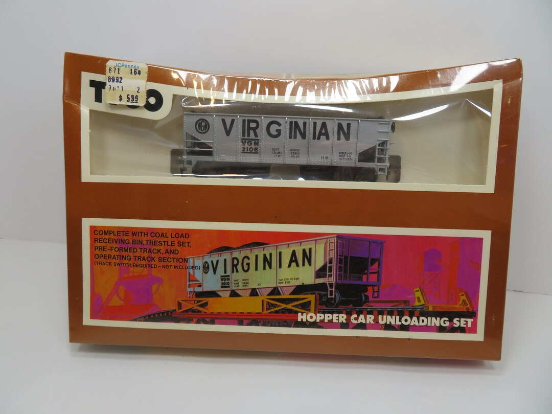 72A HO Tyco Hopper Car Unloading Set 1990 Vintage Etsy