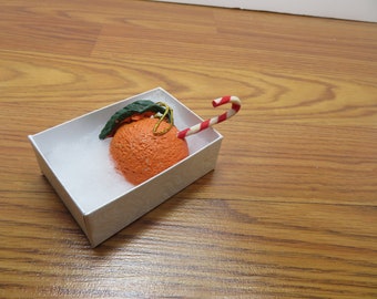 T 310 Tropicana Vintage Resin Tree Ornament 1993 New Old Stock