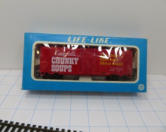 MH 50 Life-Like Campbell's Chunky Soup Box Car Vintage 1982 Brand New