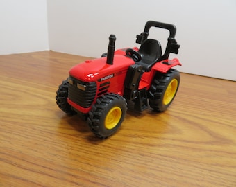 T 35 Die Cast Power Farm Tractor Red Pull Back 4" - Brand New Old Stock