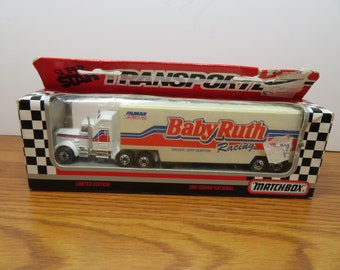 T 73 Matchbox 1993 Baby Roth Racing CY104 Die Cast Hauler New Old Stock