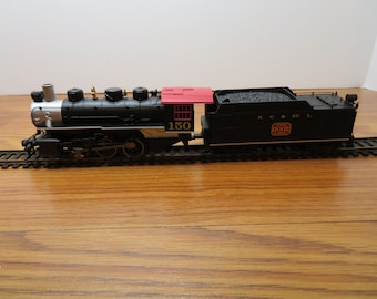 P 224 HO Bachmann 0-6-0 Engine 150 & The Dixie Line Tender - With Headlight And Smoke Brand New Old Stock