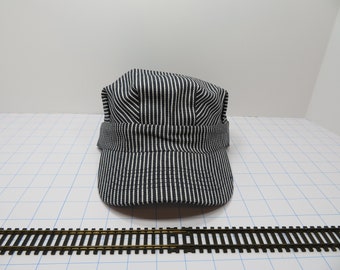 Adult Classic Striped Train Engineer's & Brakeman's Hat