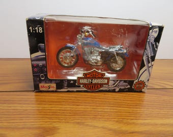 F 156 Vintage Maisto Harley Davidson 1997 Die Cast 1:18 Sportster XLH 1200 Brand New Old Stock