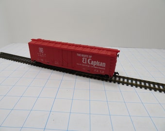 H 243  HO Tyco Santa Fe El Capitan Box Car 49277 - Vintage