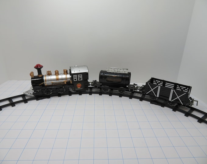 Featured listing image: MH 127  Complete 9 Piece Train Set Battery Operated With Light & Sound Brand New