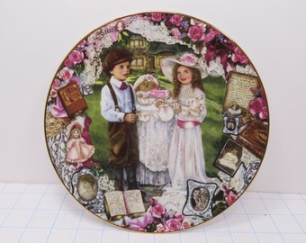 Corinne Layton collector plate AFTERNOON TEA Keepsakes of the Heart - New in Box