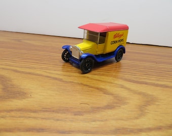 H 821 Matchbox Die Cast Trucks Of Yester Years 1921 Ford Model T Kellogg's Truck Vintage 1989 Great Shape