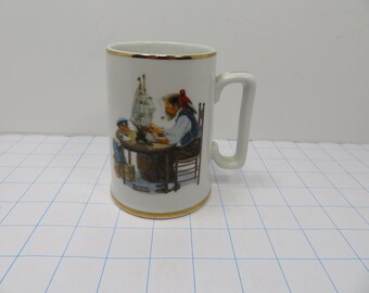 MH 212 Norman Rockwell "A Good Boy" Mug 1985 Vintage