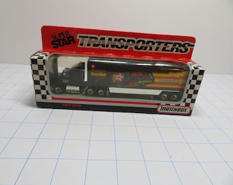 P 367 Match Box 1992 Texaco Davey Allison Die-Cast Transporter 1:187 Scale #CY109 Brand New Old Stock