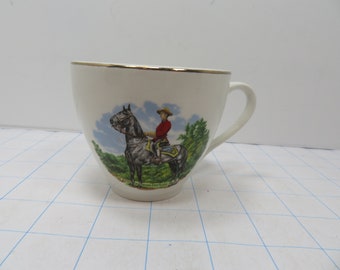 H 541 Lord Nelson Pottery England Vintage 1970 Royal Canadian Mounted Police Cup Like New