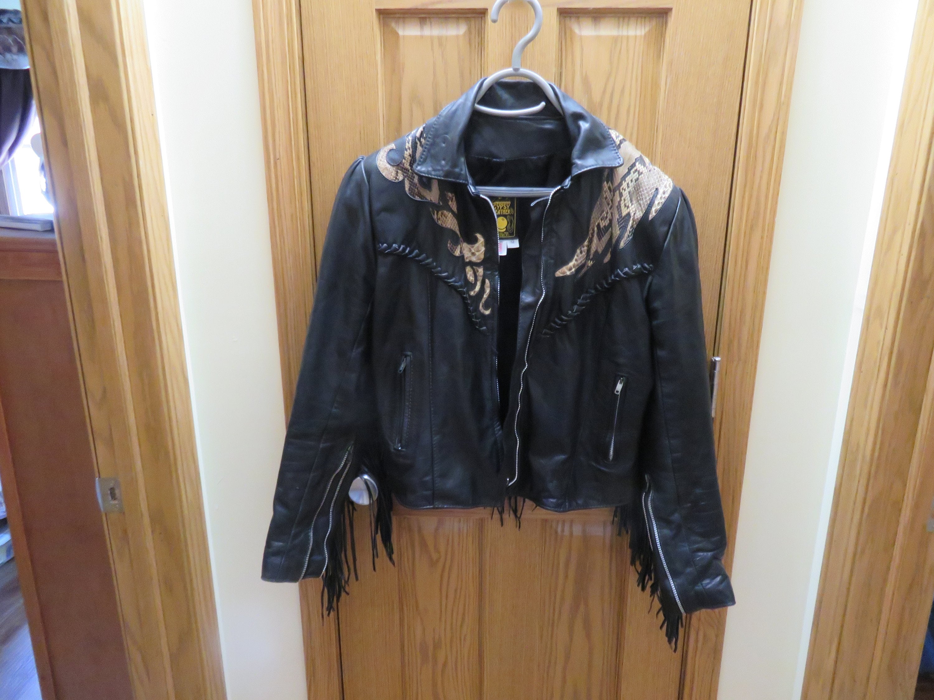 Gypsy Leather Jacket Etsy 