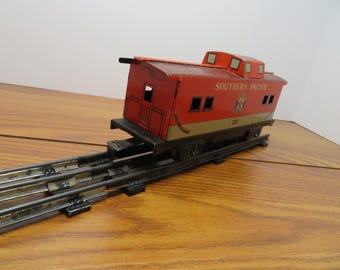T 867 O Gauge Marx 1950's Tin #1235 Southern Pacific Caboose - Great Condition