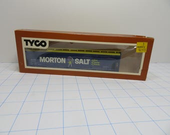 F 78 HO Tyco Vintage 1975 Morton Salt Car 62004 Brand New Ols Stock Well Weighted - Mint