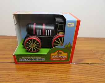 T 800 Little Chugs Wooden Pull Alone - Brand New Old Stock