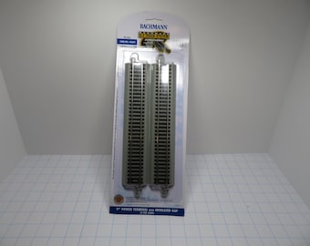 P 288 HO Bachmann # 44597 EZ Track Nickel Silver 9" Straight Power Terminal Track With Insulated Gap Brand New Old Stock