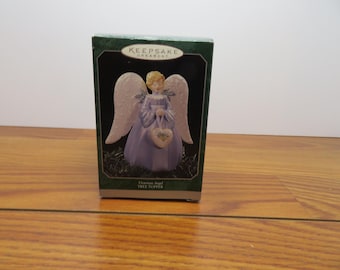 T 972 Vintage 1998 Hallmark Victorian Angel Tree Topper From Thailand - Brand New Old Stock