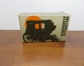 T 731 Vintage Avon 1970 Wild Country After Shave Stagecoach Full Bottle In Box