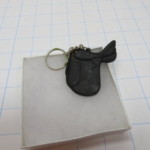Rubber Key Chain - Dressage Saddle