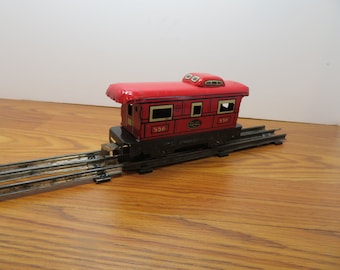 T 49 O Gauge Marx New York Central Metal Caboose 556 Nice Shape 1950