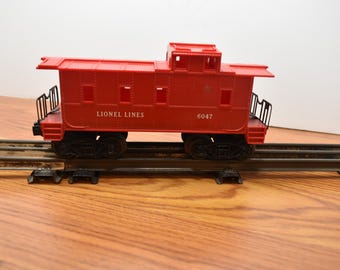 T 517 O Gauge Lionel Caboose 6047 Lionel Lines Well Weighted Metal Wheels Great Shape