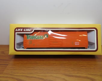 MH 868 HO Life-Like Tropicana TPIX 576 Box Car 1990 Brand New Old Stock