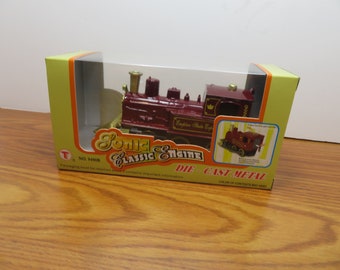 T 32 Classic Train Engine Red Die Cast 5" Pull Back With (4) Sounds - Brand New Old Stock