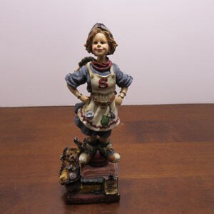 T 739 Boyd&#39;s Bears Folkstone Collection 1999 Ceramic Guardian Angel Of Super Mom #8E/2151 No Chips Or Cracks