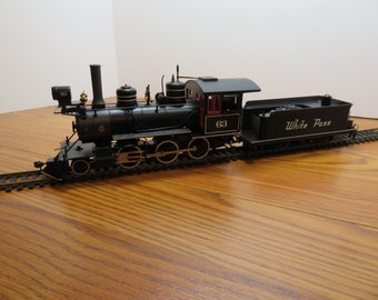 T 304 HO On30 Backmann White Pass & Yukon #63 Steam Engine 2-6-0 With Working Light And Tender Metal Wheels Brand New Old Stock