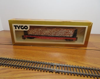 T 881 HO Tyco #4365 Southern Railroad Wood Car 1990's - Well Weighted Brand New Old Stock