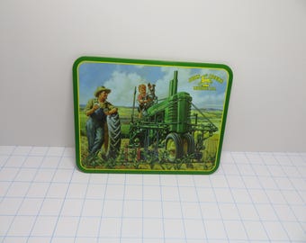 P 287 Vintage 1997 John Deere Metal Sign Moline, Illinois Great Condition