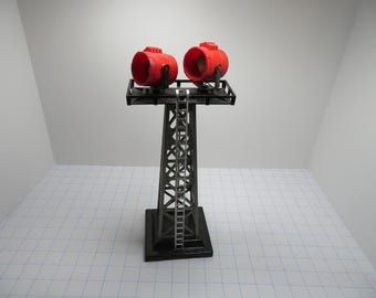 P 302 Marx O- O/27 Search Light Tower Post War 1959 Tested Works Great - Excellent Condition