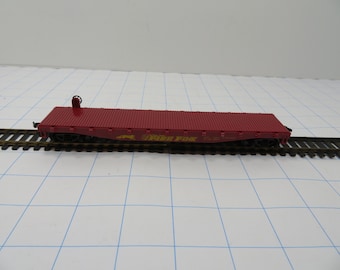 MH 237 HO AHM FireFox Flat Car Vintage 70's Like New