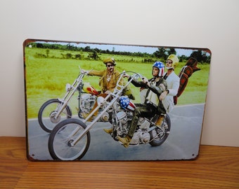 Vintage Easy Rider Tin Sign New Old Stock