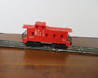F 287 O Gauge Lionel 1959-1960 Post War Weathered MSL 6059 Caboose Nice Condition
