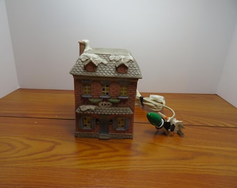 F 338 Vintage National Americano 1990 Porcelain Inn Hand Painted - Lighted No Chips Or Cracks Excellent Condition