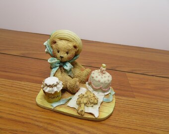 T 604 Cherished Teddies 1991 Anna Hooray For You #950459 No Chips Or Cracks