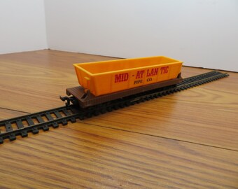 H 744 HO Tyco Mid Atlantic Pipe Company Dump Car Vintage Pre-Owned Nice Condition 1990