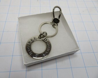 F 33 Vintage 1990 Dooney & Bourke Signature Designer Key Ring FOB Brand New Old Stock