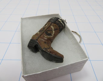 CB1  Western Cowboy Boot Key Chain - Ready To Ship!