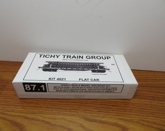 MH 849 HO Tichy Group #4021 Flat Car Kit New Old Stock