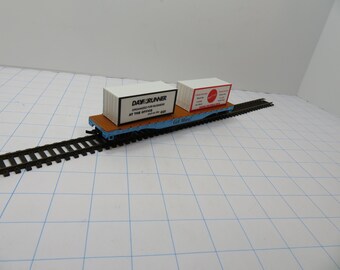MH 332 HO Mehano IHC Eckerd Flat Car With Containers 2001 Vintage Brand New