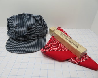 Adult's Railroad Engineer's Hat Kit