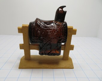 F 20 Rare 1970 Avon Western Saddle Wild Country Aftershave Full Bottle In Original Box