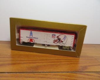 H 856 HO Mantua Box Car Certified First Edition 1991 Super Bowl Express - Well Weighted Brand New Old Stock