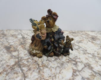 P 345 Vintage Boyd's Bears 1997 Resin Louhla And Hendra From The Secret Collection BE/2295 No Chips Or Cracks